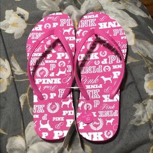 Pink Victoria’s Secret Flip Flops